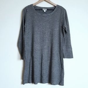 J.JILL STRIPED T-SHIRT DRESS MP